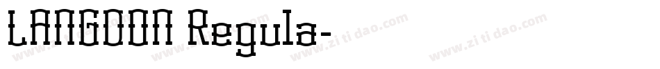 LANGDON Regula字体转换